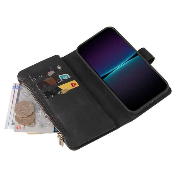 Xperia 1 IV multifunktionelt pung etui Lynlås 13-rum