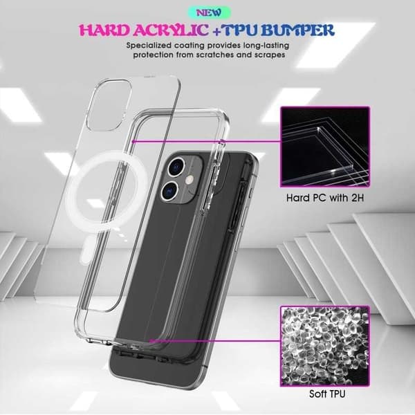 iPhone X / XS Transparent stødabsorberende cover MagSafe-kompatibel