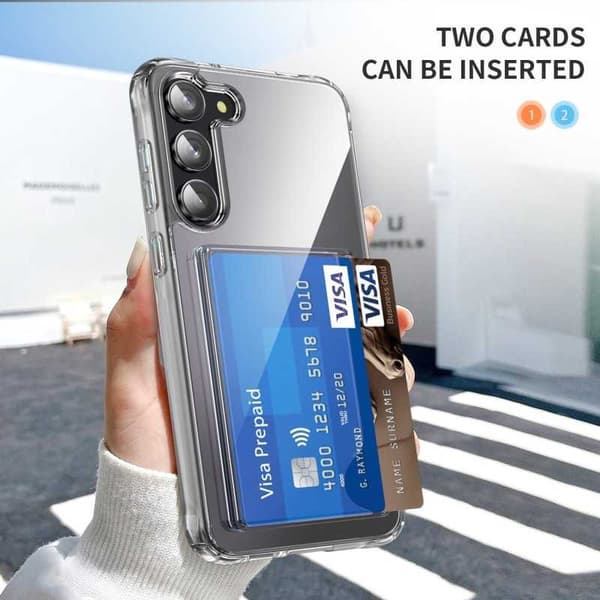 Samsung S23 Plus Iskunkestävä kansi korttilokerolla V3