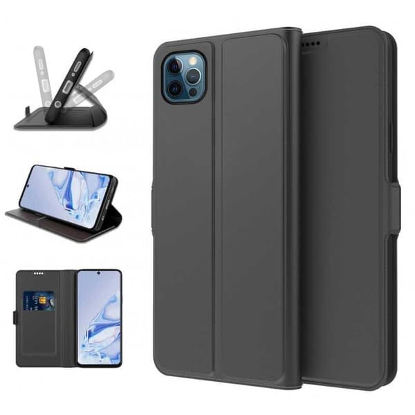 iPhone 12 / 12 Pro Flip Case Skin Pro V2 med kortrum