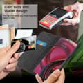 Miniatyrbild 3 av 8: Motorola EDGE 30 FUSION Fodral Skal Plånboksfodral Case med magnetisk stängning, ståfunktion och kortficka