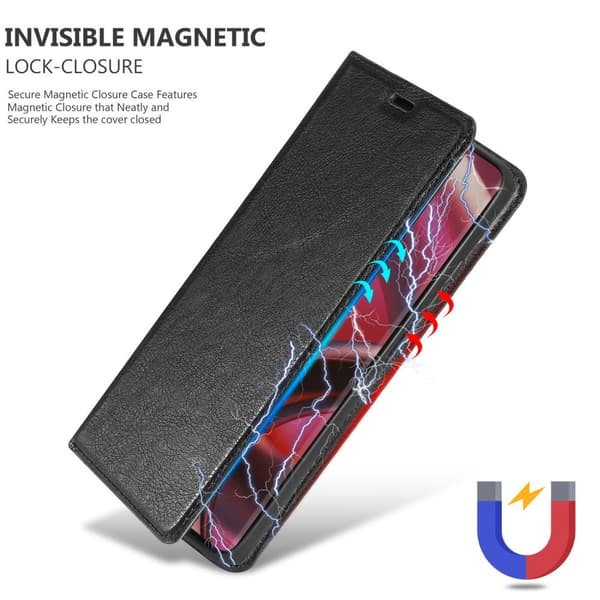 Motorola EDGE 30 FUSION Fodral Skal Plånboksfodral Case med magnetisk stängning, ståfunktion och kortficka