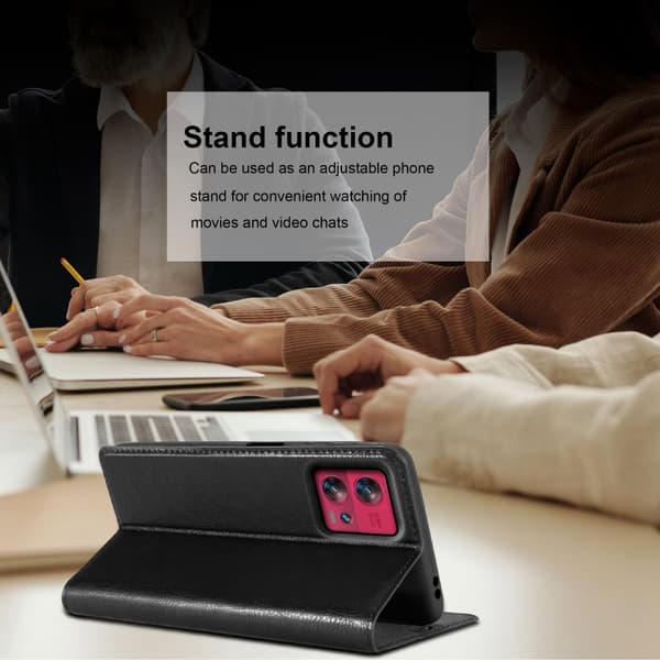 Motorola EDGE 30 FUSION Fodral Skal Plånboksfodral Case med magnetisk stängning, ståfunktion och kortficka