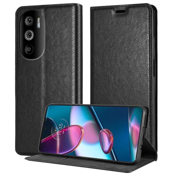 Lommebokdeksel til Motorola EDGE 30 PRO / EDGE+ Deksel med magnetisk lukking, stativfunksjon og kortlomme
