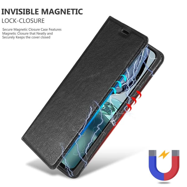 Motorola MOTO G62 5G Fodral Skal Plånboksfodral Case med magnetisk stängning, ståfunktion och kortficka