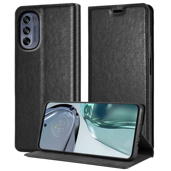 Motorola MOTO G62 5G Fodral Skal Plånboksfodral Case med magnetisk stängning, ståfunktion och kortficka