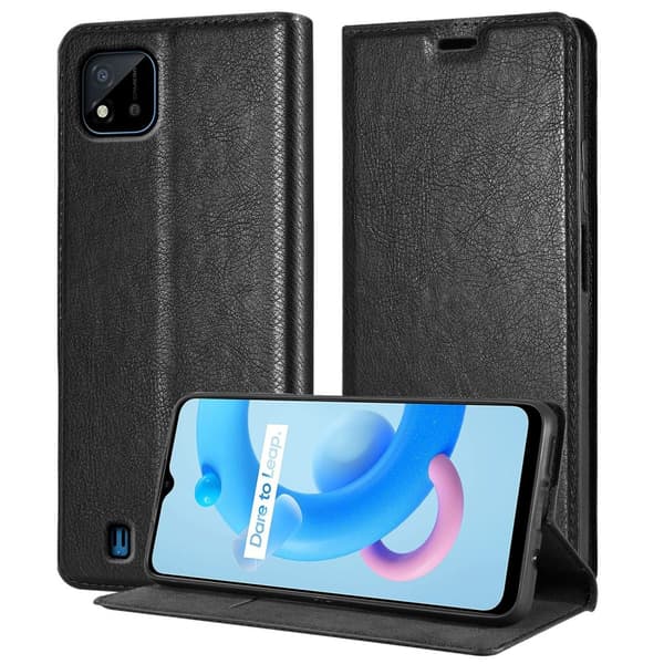 Realme C11 2021 Suojakotelo Suojakuori Lompakkokotelo Matkapuhelinkotelo jossa magneettisuljenta, jalusta-toiminto ja korttitasku