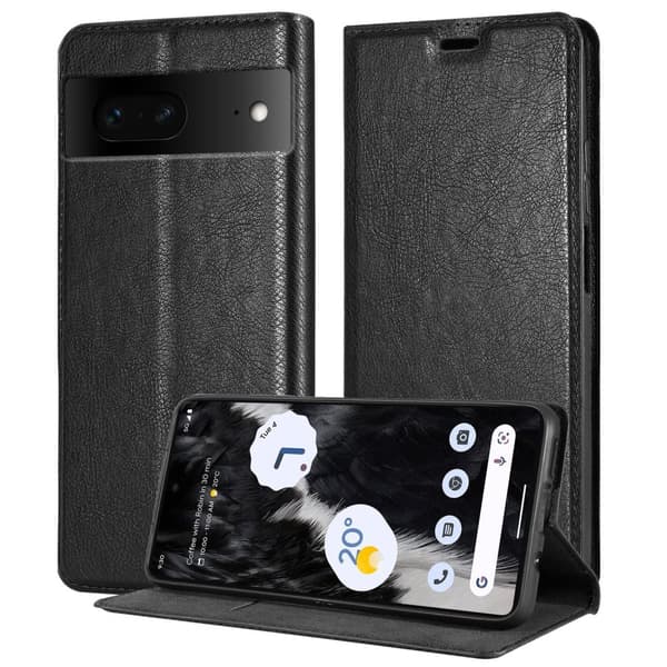 Lommebokdeksel til Google PIXEL 7 Deksel med magnetisk lukking, stativfunksjon og kortlomme