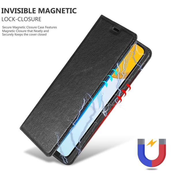 Lommebokdeksel til Honor X7 Deksel med magnetisk lukking, stativfunksjon og kortlomme