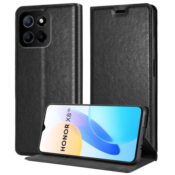 Honor X8 5G Fodral Skal Plånboksfodral Case med magnetisk stängning, ståfunktion och kortficka