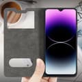 Miniatyrbilde 4 av 7: Deksel til Samsung Galaxy M21 / M30s Lommebokdeksel med magnetisk lukking, stativfunksjon og 2 visningsvinduer