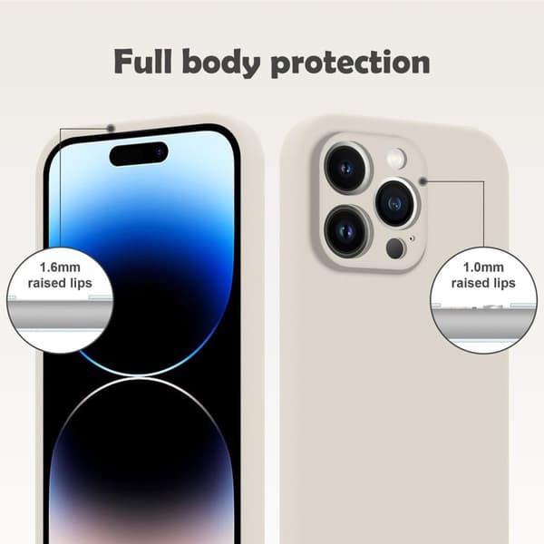 iPhone 14 PRO Skal Fodral av flexibelt TPU-silikon och Soft Touch Case Cover