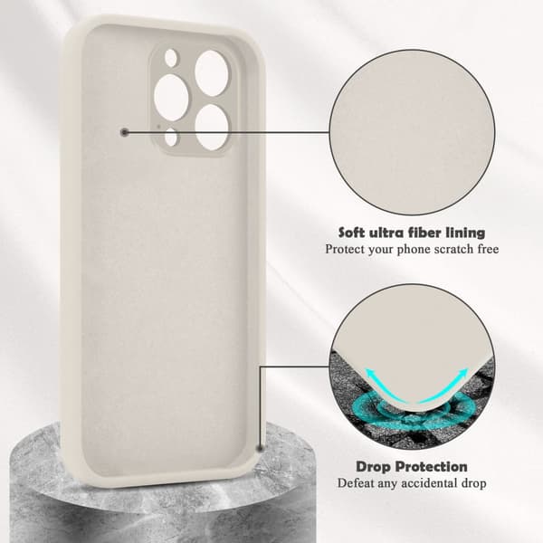 iPhone 14 PRO Skal Fodral av flexibelt TPU-silikon och Soft Touch Case Cover