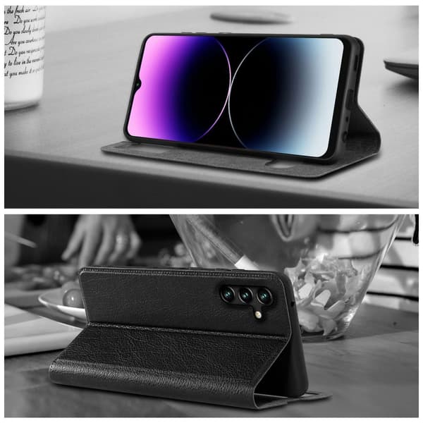 Samsung Galaxy A13 5G Skal Plånboksfodral Fodral Case med magnetisk stängning, ståfunktion och 2 visningsfönster