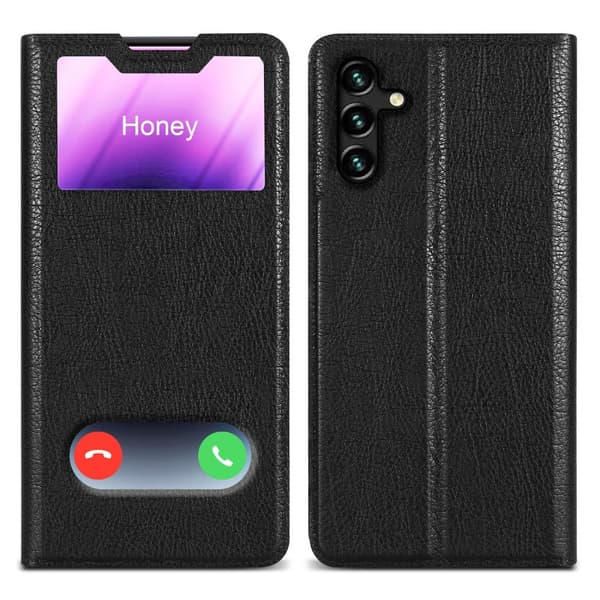 Samsung Galaxy A13 5G Skal Plånboksfodral Fodral Case med magnetisk stängning, ståfunktion och 2 visningsfönster