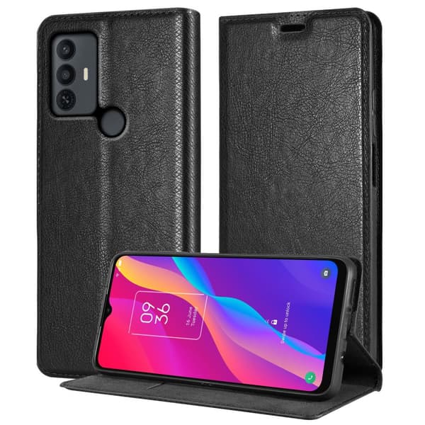 TCL 30E / 30SE / 305 Fodral Skal Plånboksfodral Case med magnetisk stängning, ståfunktion och kortficka