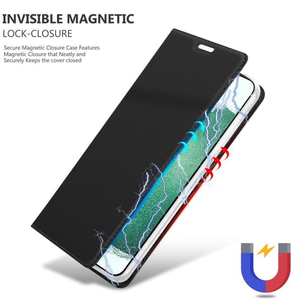 Samsung Galaxy S22 PLUS Skal Fodral med magnetisk stängning, ståfunktion och kortficka Mobilskydd
