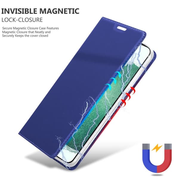 Samsung Galaxy S22 PLUS Skal Fodral med magnetisk stängning, ståfunktion och kortficka Mobilskydd