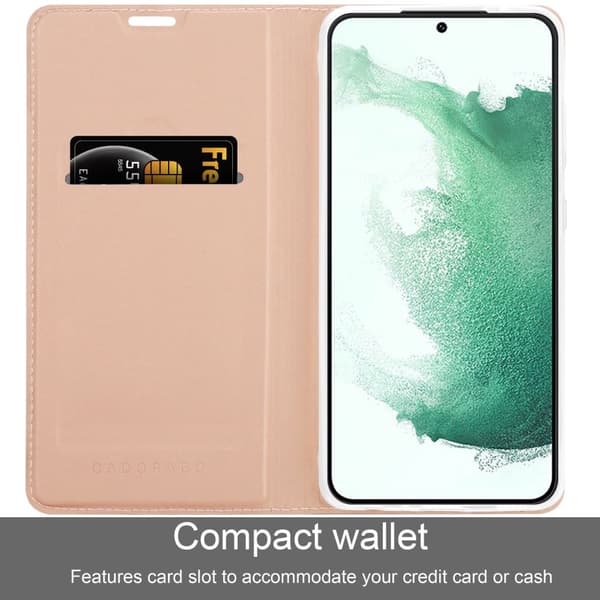 Samsung Galaxy S22 PLUS Skal Fodral med magnetisk stängning, ståfunktion och kortficka Mobilskydd