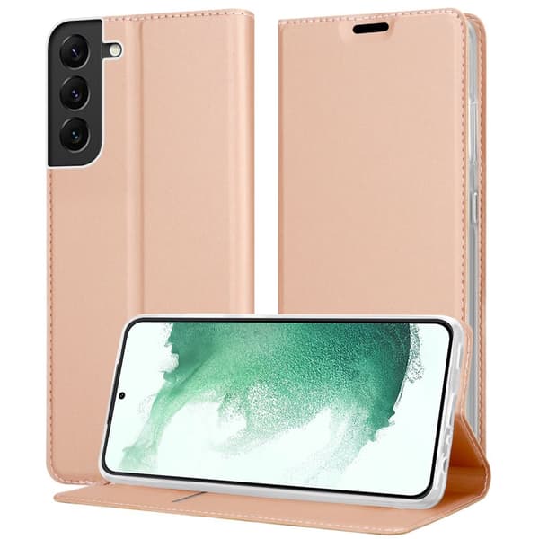 Samsung Galaxy S22 PLUS Skal Fodral med magnetisk stängning, ståfunktion och kortficka Mobilskydd