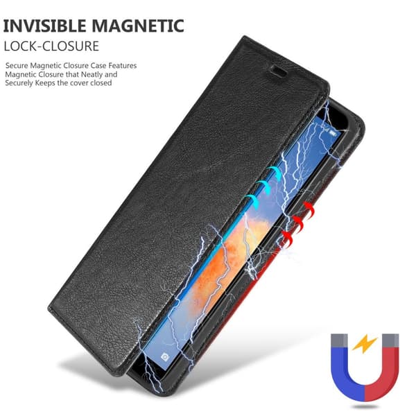 Honor 7X Suojakotelo Suojakuori Lompakkokotelo Matkapuhelinkotelo jossa magneettisuljenta, jalusta-toiminto ja korttitasku