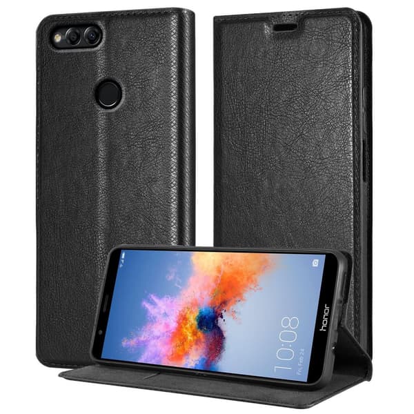 Honor 7X Suojakotelo Suojakuori Lompakkokotelo Matkapuhelinkotelo jossa magneettisuljenta, jalusta-toiminto ja korttitasku