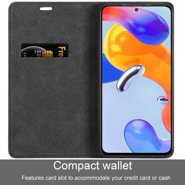 Xiaomi RedMi NOTE 11 PRO+ Fodral Skal Plånboksfodral Case med magnetisk stängning, ståfunktion och kortficka