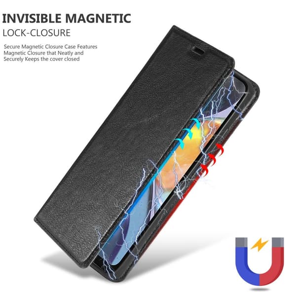 Lommebokdeksel til Motorola MOTO G22 Deksel med magnetisk lukking, stativfunksjon og kortlomme