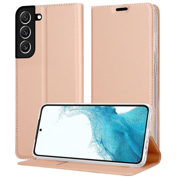 Samsung Galaxy S22 Skal Fodral med magnetisk stängning, ståfunktion och kortficka Mobilskydd