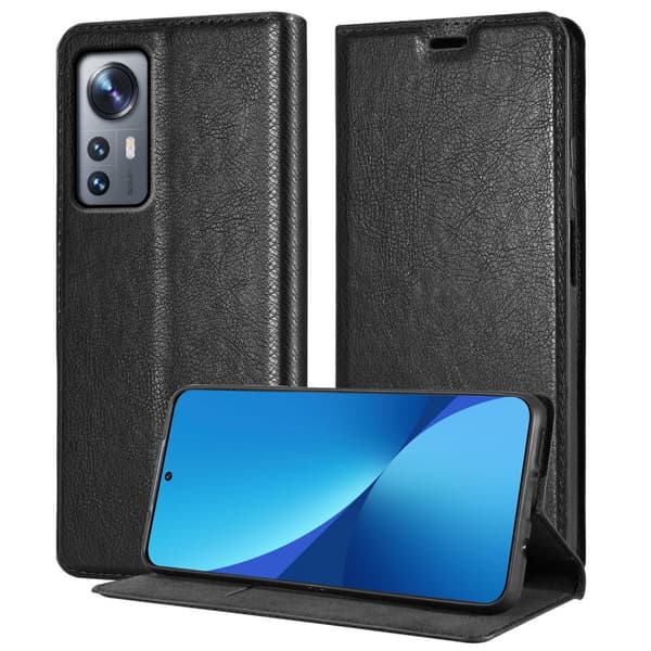 Xiaomi 12 / 12X Suojakotelo Suojakuori Lompakkokotelo Matkapuhelinkotelo jossa magneettisuljenta, jalusta-toiminto ja korttitasku