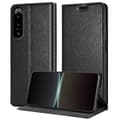 Pikkukuva 1 / 8: Sony Xperia 5 IV Suojakotelo Suojakuori Lompakkokotelo Matkapuhelinkotelo jossa magneettisuljenta, jalusta-toiminto ja korttitasku