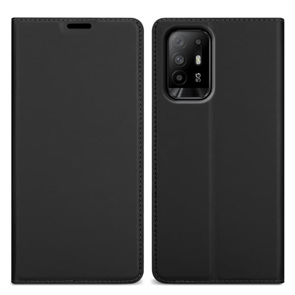 Oppo A94 5G Skal Fodral med magnetisk stängning, ståfunktion och kortficka Mobilskydd