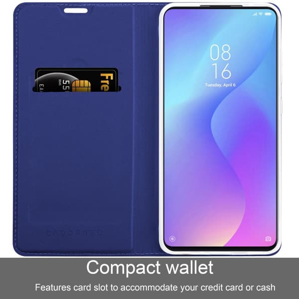 Deksel til Xiaomi Mi 9T / Mi 9T PRO / RedMi K20 / RedMi K20 PRO Lommebokdeksel med magnetisk lukking, stativfunksjon og kortlomme