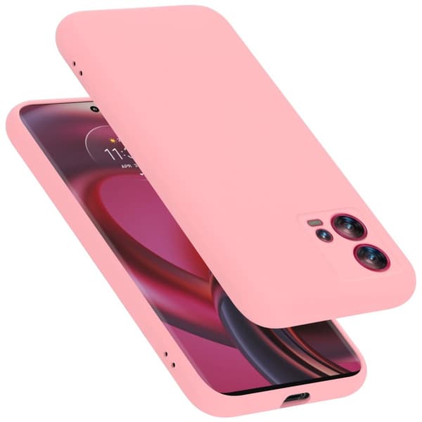 Motorola EDGE 30 FUSION Skal Fodral av flexibelt TPU-silikon Case Cover LIQUID ROSA
