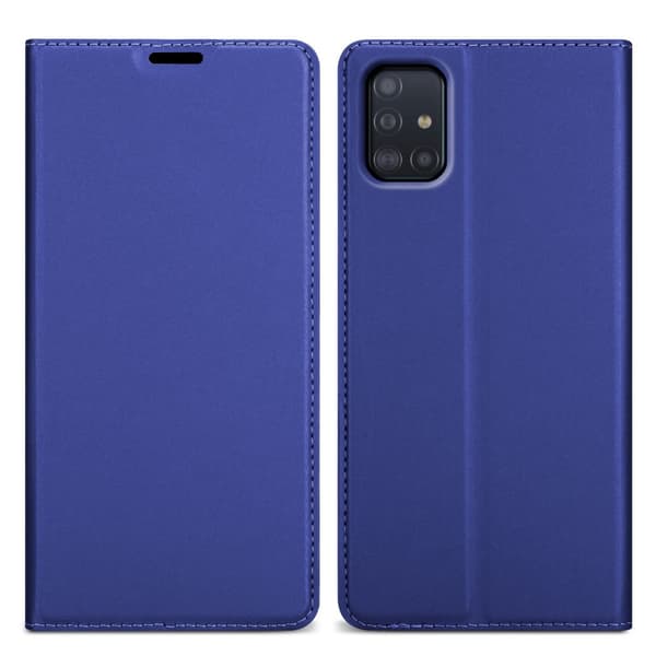 Deksel til Samsung Galaxy A51 5G Lommebokdeksel med magnetisk lukking, stativfunksjon og kortlomme