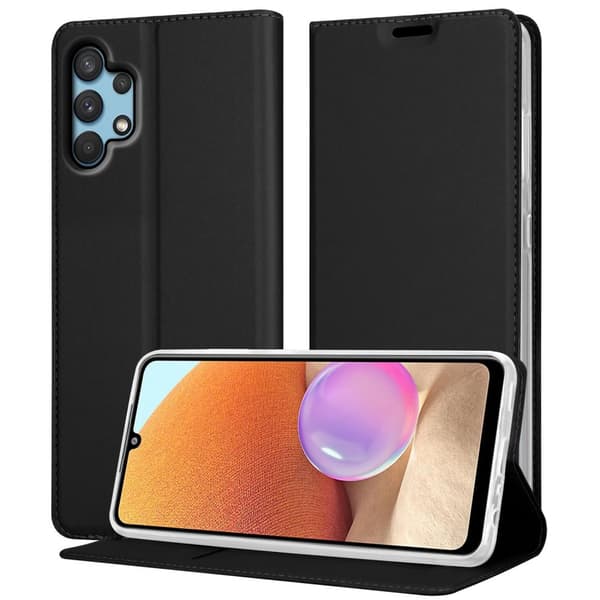 Deksel til Samsung Galaxy A32 4G Lommebokdeksel med magnetisk lukking, stativfunksjon og kortlomme