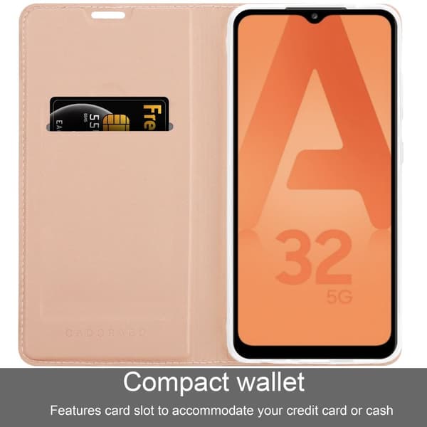 Samsung Galaxy A32 5G Skal Fodral med magnetisk stängning, ståfunktion och kortficka Mobilskydd