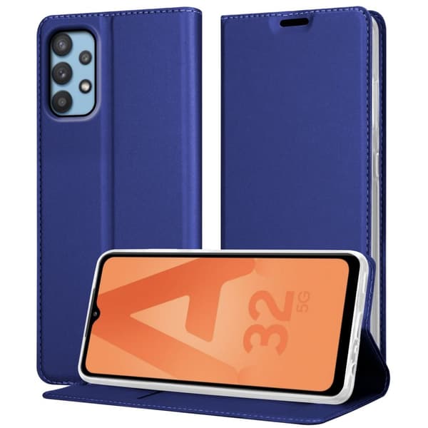 Samsung Galaxy A32 5G Skal Fodral med magnetisk stängning, ståfunktion och kortficka Mobilskydd
