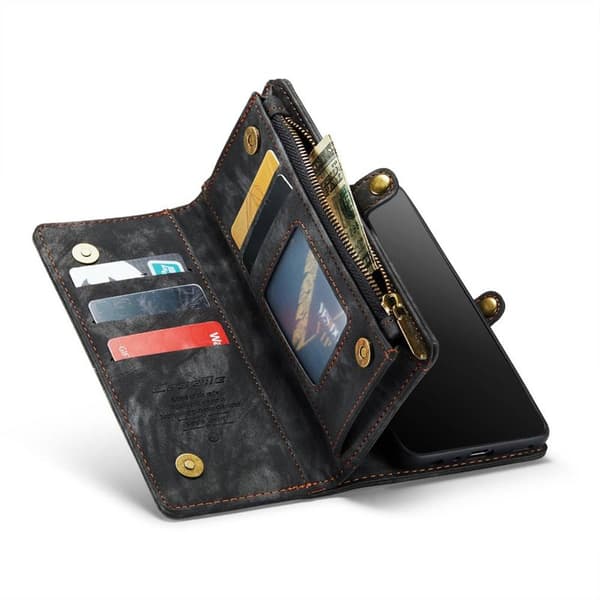 Multi Wallet CaseMe 11-kort Samsung Galaxy A32 5G - Sort/Grå
