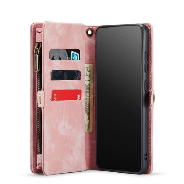 Multi Wallet CaseMe 11-kort Samsung Galaxy A33 5G - Rosa