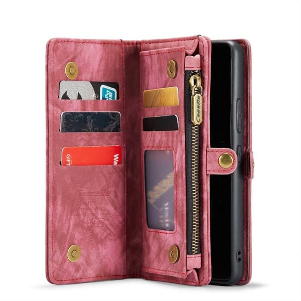 Multiplånbok CaseMe 11-kort Samsung Galaxy A33 5G - Röd