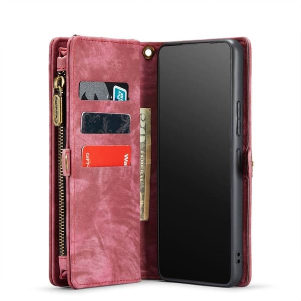 Multiplånbok CaseMe 11-kort Samsung Galaxy A33 5G - Röd