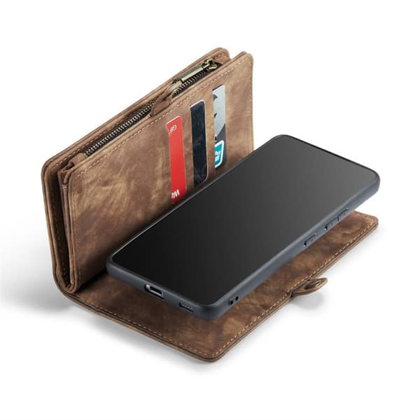 CaseMe Lompakkokotelo 11-kortti Samsung Galaxy A53 5G - Ruskea