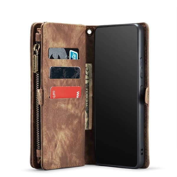 CaseMe Lompakkokotelo 11-kortti Samsung Galaxy A53 5G - Ruskea