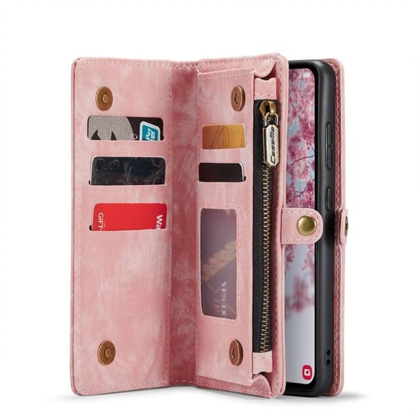 Multiplånbok CaseMe 11-kort Samsung Galaxy A34 5G - Rosa
