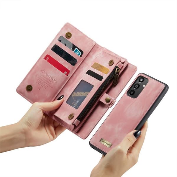 Multiplånbok CaseMe 11-kort Samsung Galaxy A34 5G - Rosa