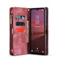 Miniatyrbillede 1 af 8: Multi Wallet CaseMe 11-kort Samsung Galaxy A34 5G - Rød