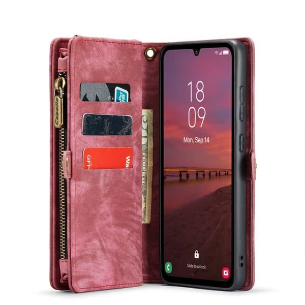 Multiplånbok CaseMe 11-kort Samsung Galaxy A34 5G - Röd