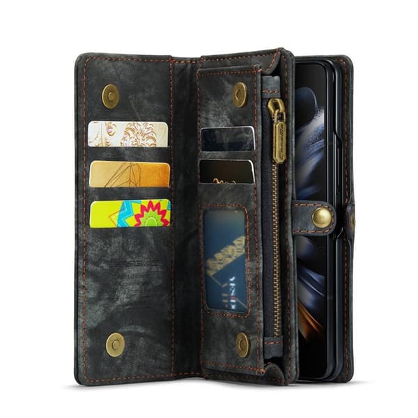 CaseMe mobilcover 008 5-kort Samsung Galaxy Z Fold 4 - Sort/Grå