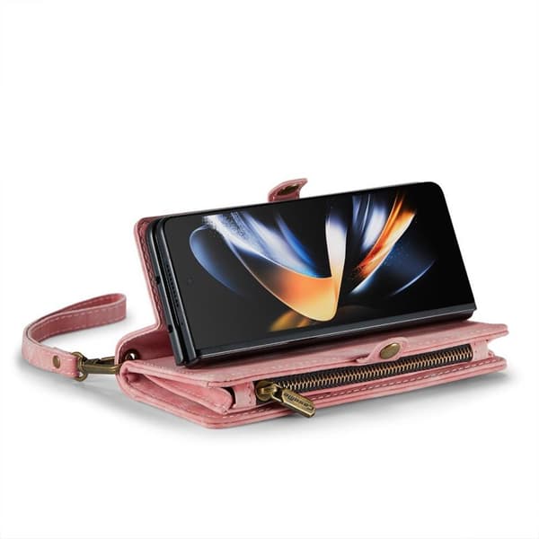 CaseMe puhelimenkotelo 008 5-kortti Samsung Galaxy Z Fold 4 - Vaaleanpunainen